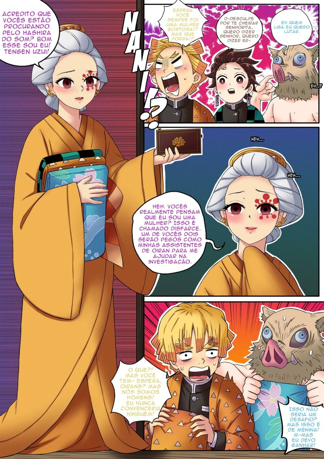 Demon Slayer: Transformação Futa no Distrito da Luxúria – Hentai em HQ Brasileiro