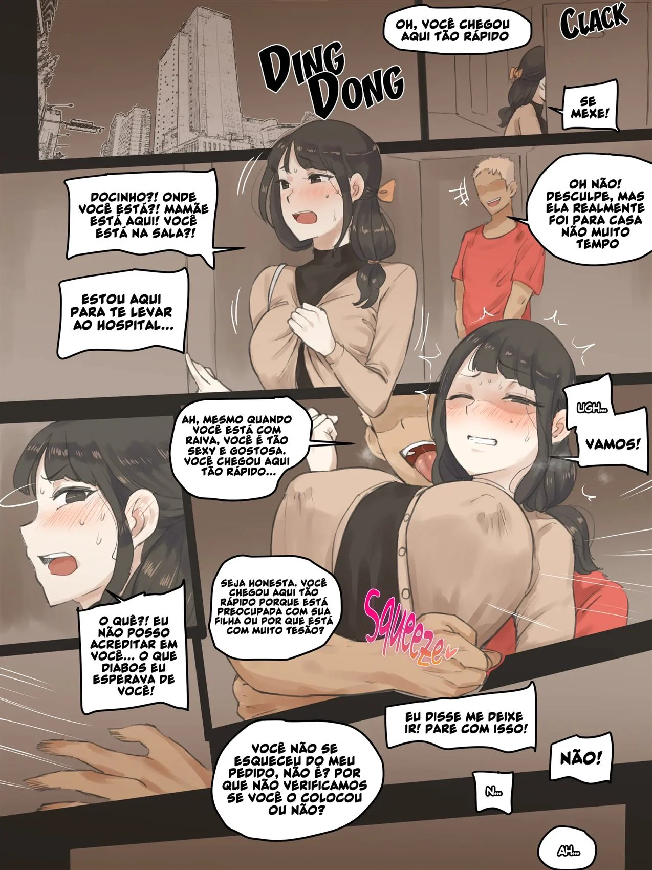 A Piranha da Filha e a Rola do Estranho em Hentai HQ Brasileiro