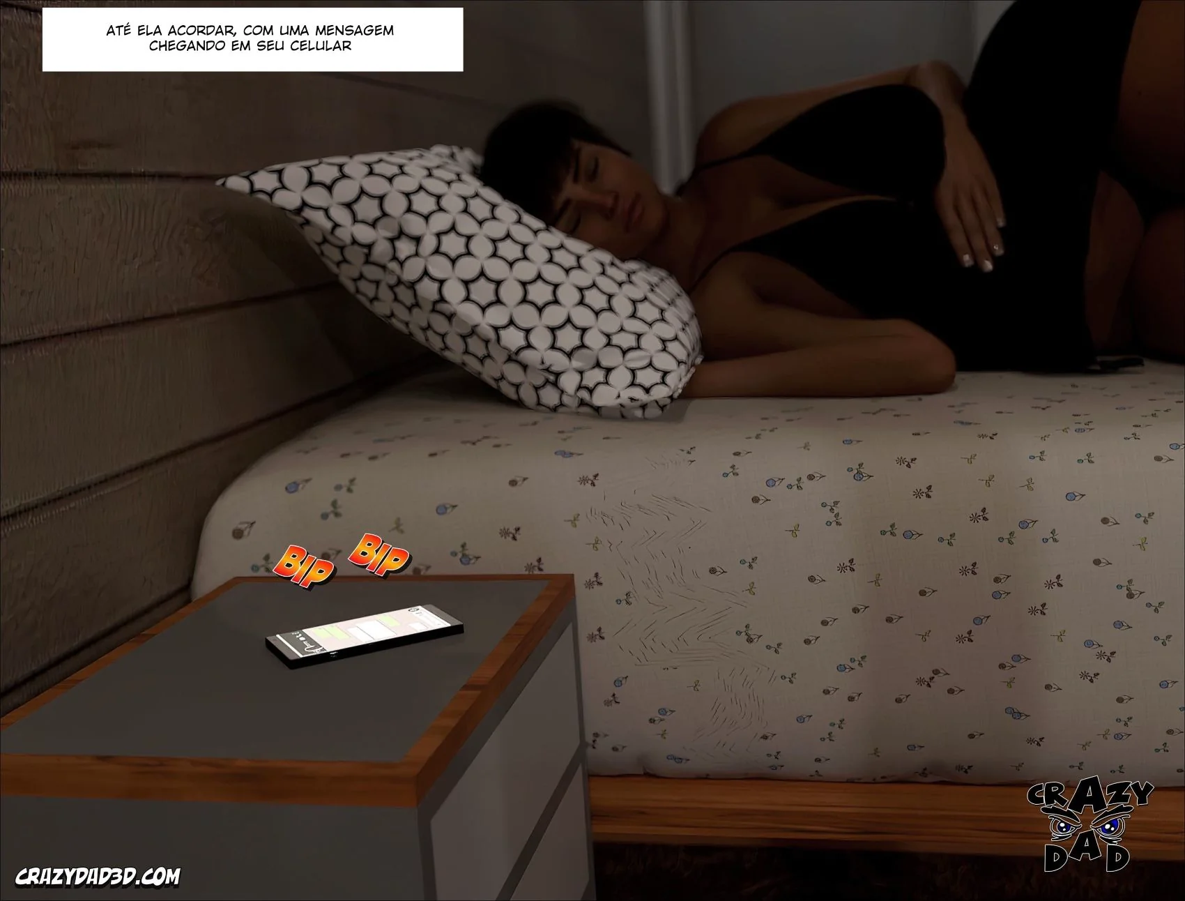 Brandie traindo o corninho com o pauzão do amante no jardim – Hentai HQ Brasileiro