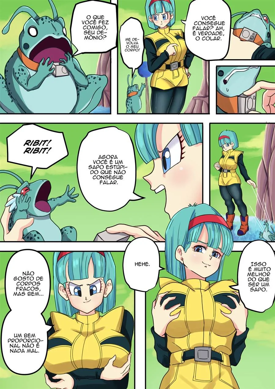 Dragon Ball: Bulma, Adroid 18 e Caulifla – Ginyu e as Trocas de Corpos Safadas em Hentai HQ
