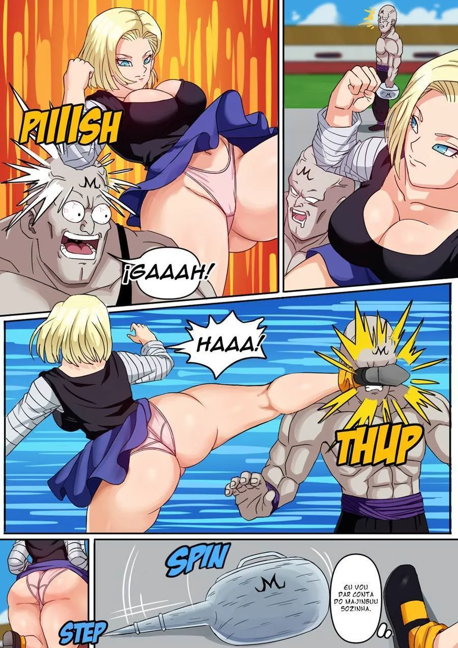 Gohan Arromba a Buceta da Piranha Android 18 em Hentai HQ Brasileiro