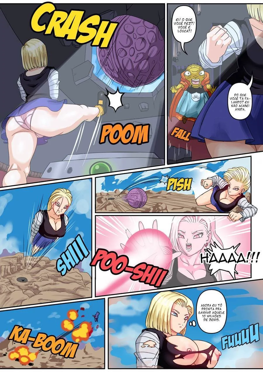 Gohan Arromba a Buceta da Piranha Android 18 em Hentai HQ Brasileiro
