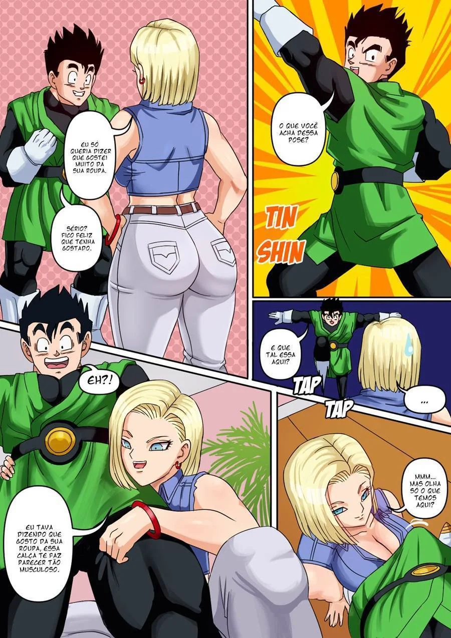 Gohan Arromba a Buceta da Piranha Android 18 em Hentai HQ Brasileiro