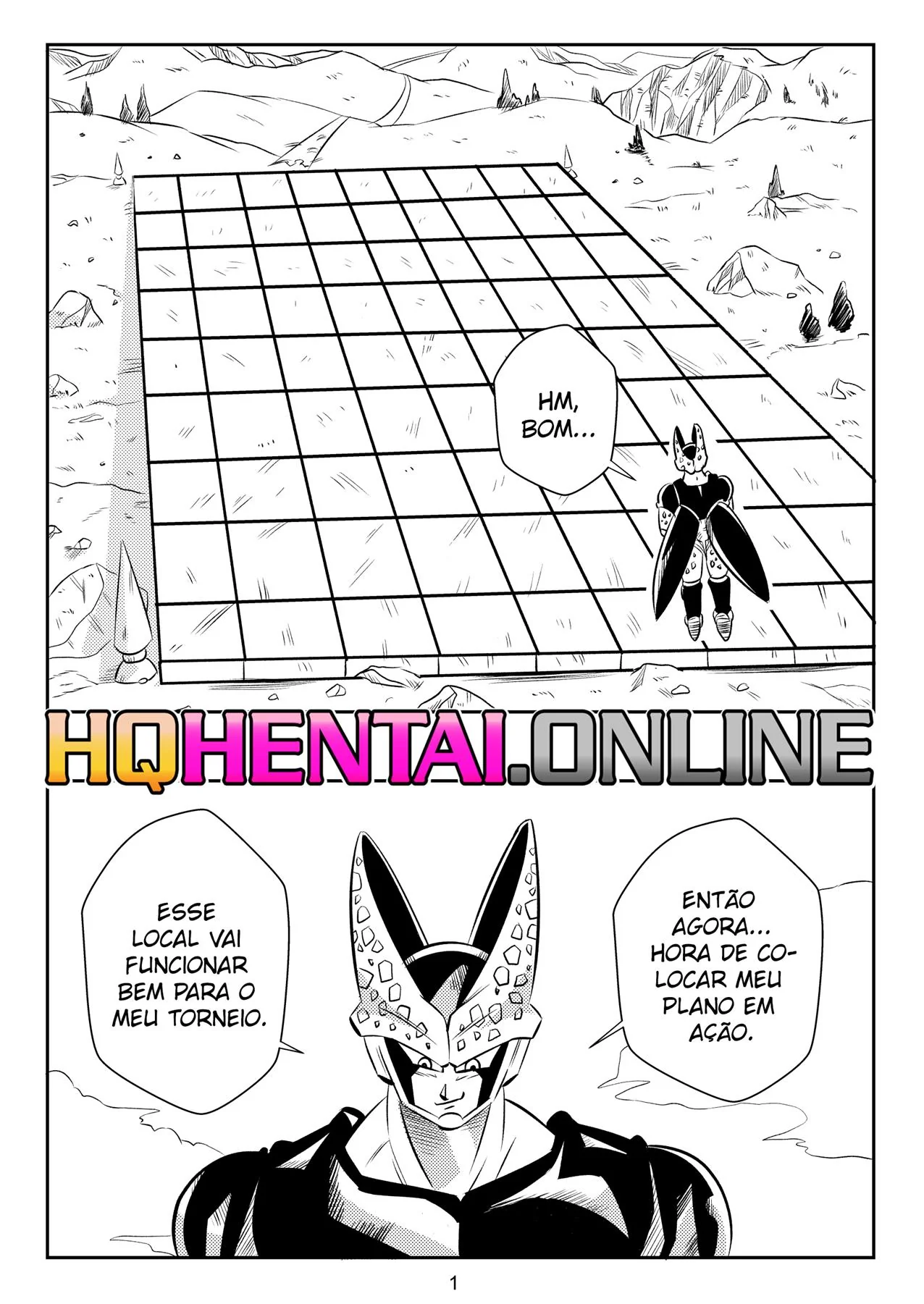 A Transmissão Perfeita – Cell vs apresentadora gostosa em hentai HQ