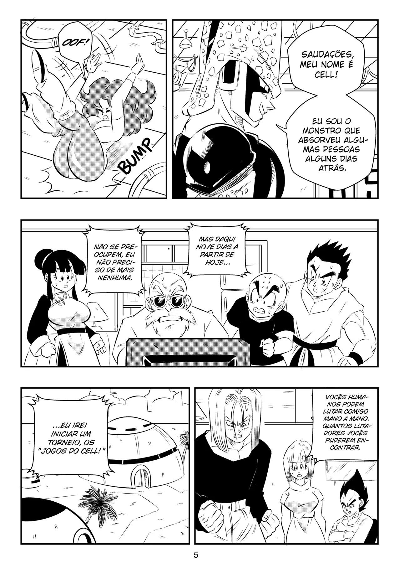A Transmissão Perfeita – Cell vs apresentadora gostosa em hentai HQ