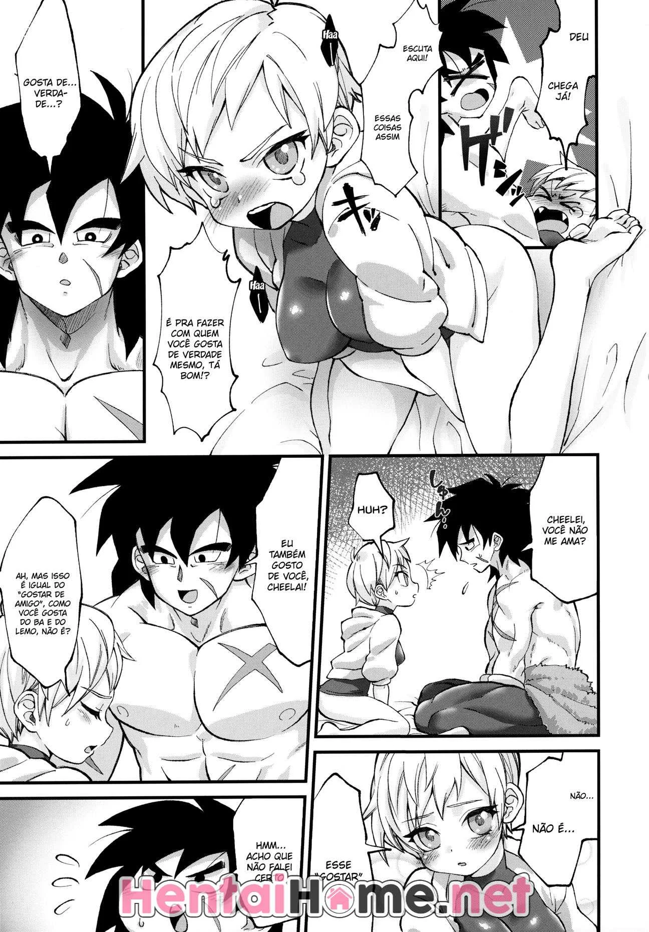 Dragon Ball Hentai: Cheelai Leva Rola no Cuzinho de Broly