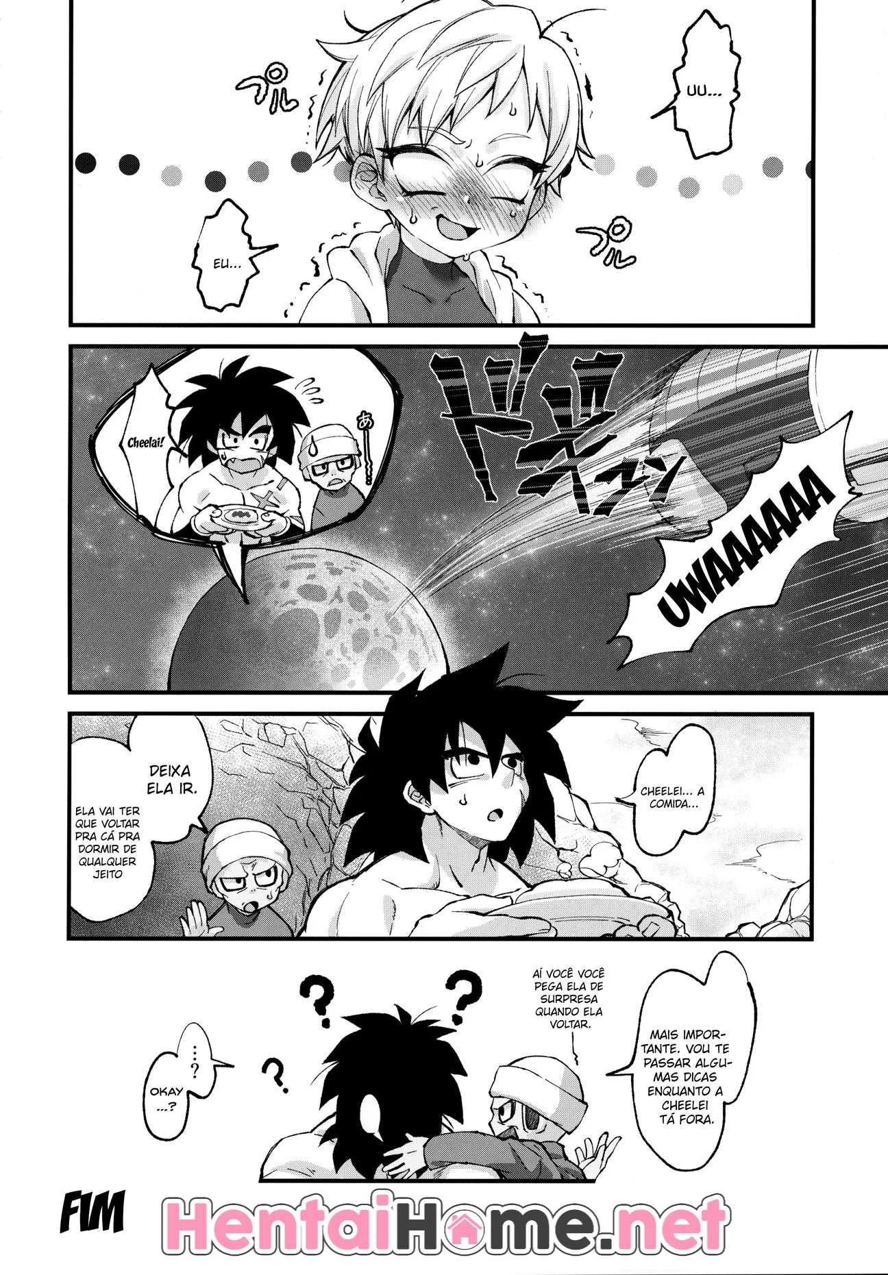 Dragon Ball Hentai: Cheelai Leva Rola no Cuzinho de Broly