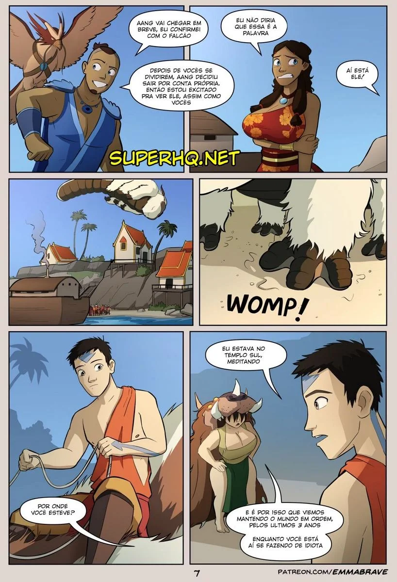 Ménage na Ilha da Putaria em Hentai HQ Brasileiro