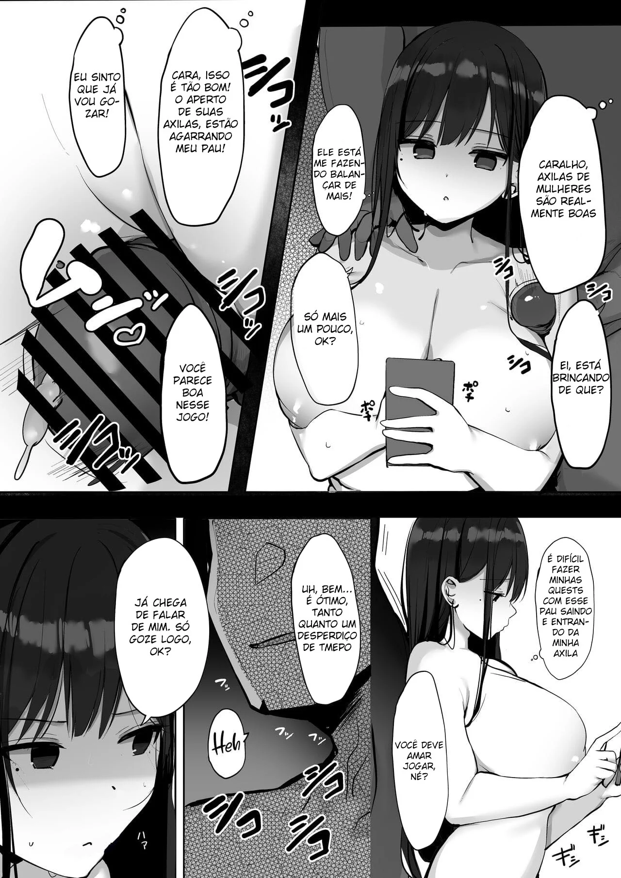 Piranhas Safadas na Busca da Piroca Perfeita em Hentai HQ Brasileiro