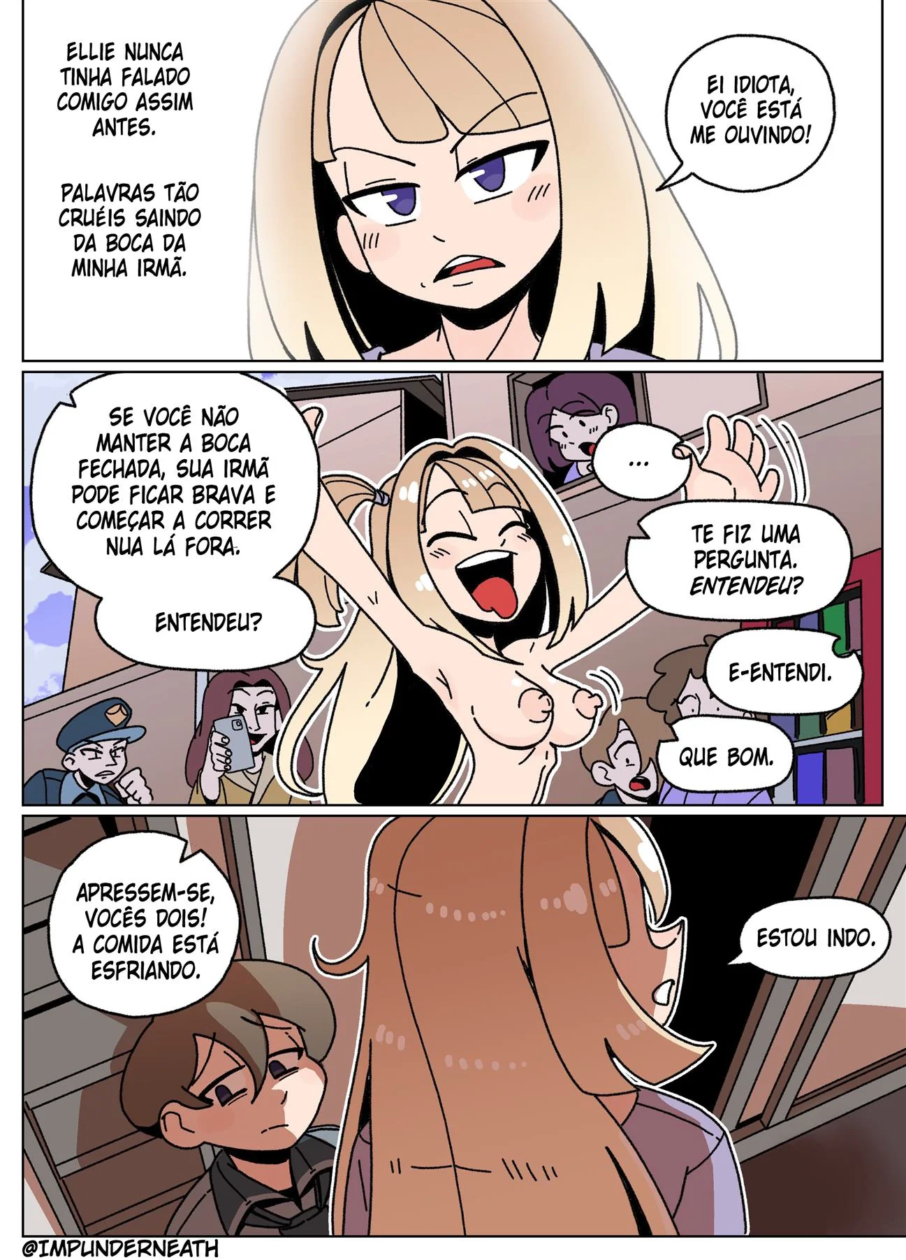 Ellie Skinsuit Vl.1 – Vingança na Escola: Pica, Buceta e Bullying em HQ Brasileiro