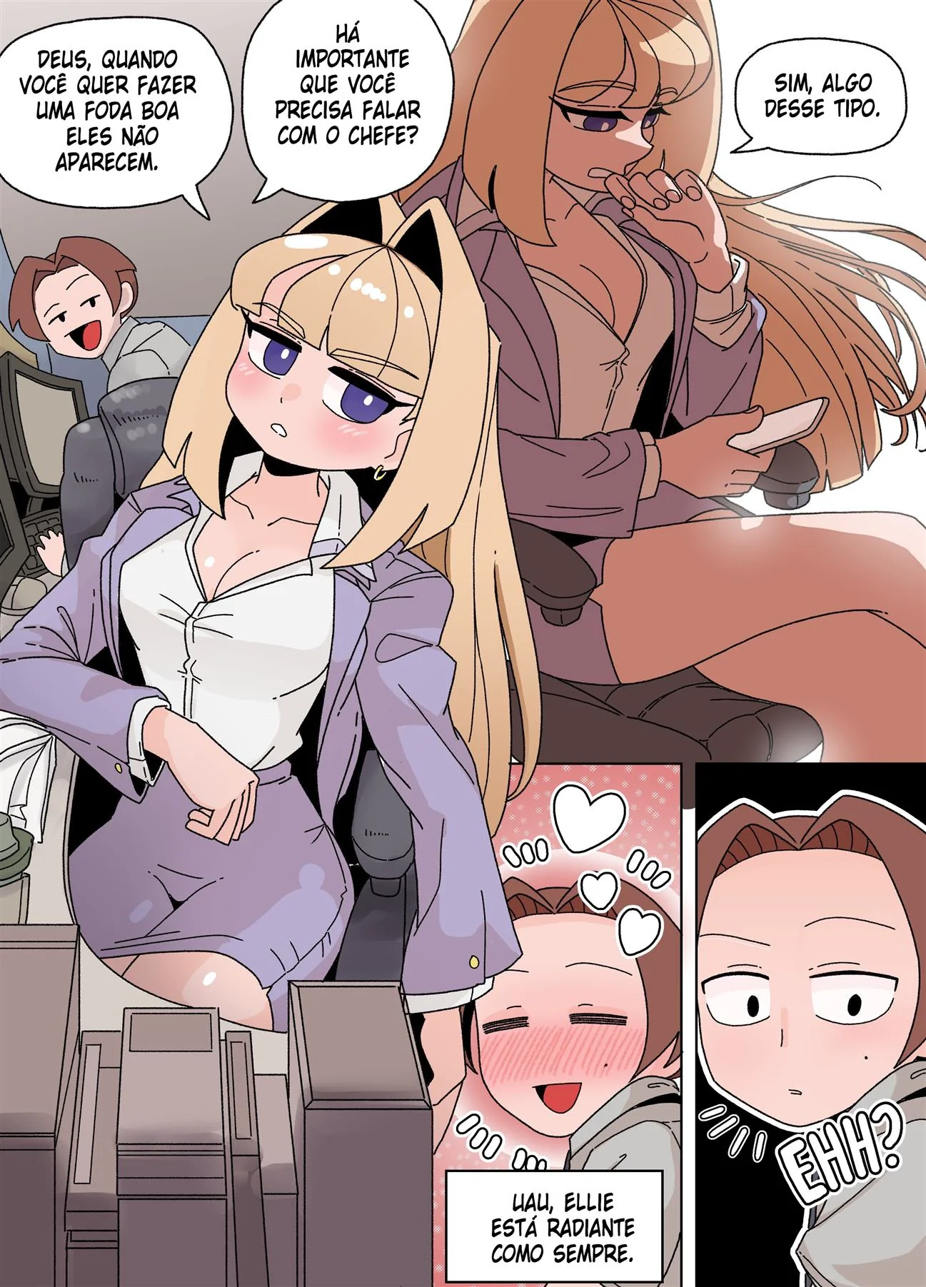 Buceta apertada e pica dura: Ellie Skinsuit Vl.2 em HQ de hentai brasileiro