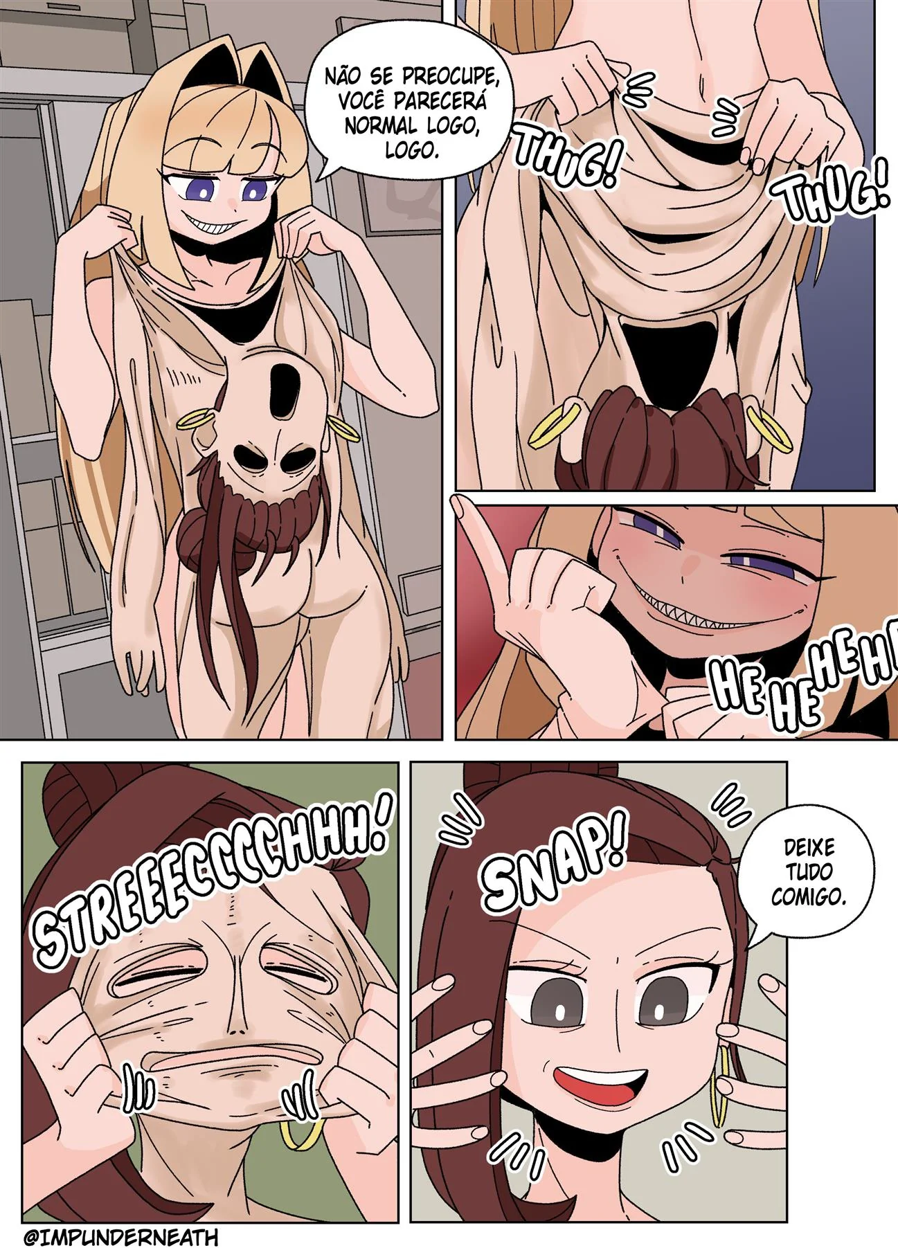 Buceta apertada e pica dura: Ellie Skinsuit Vl.2 em HQ de hentai brasileiro