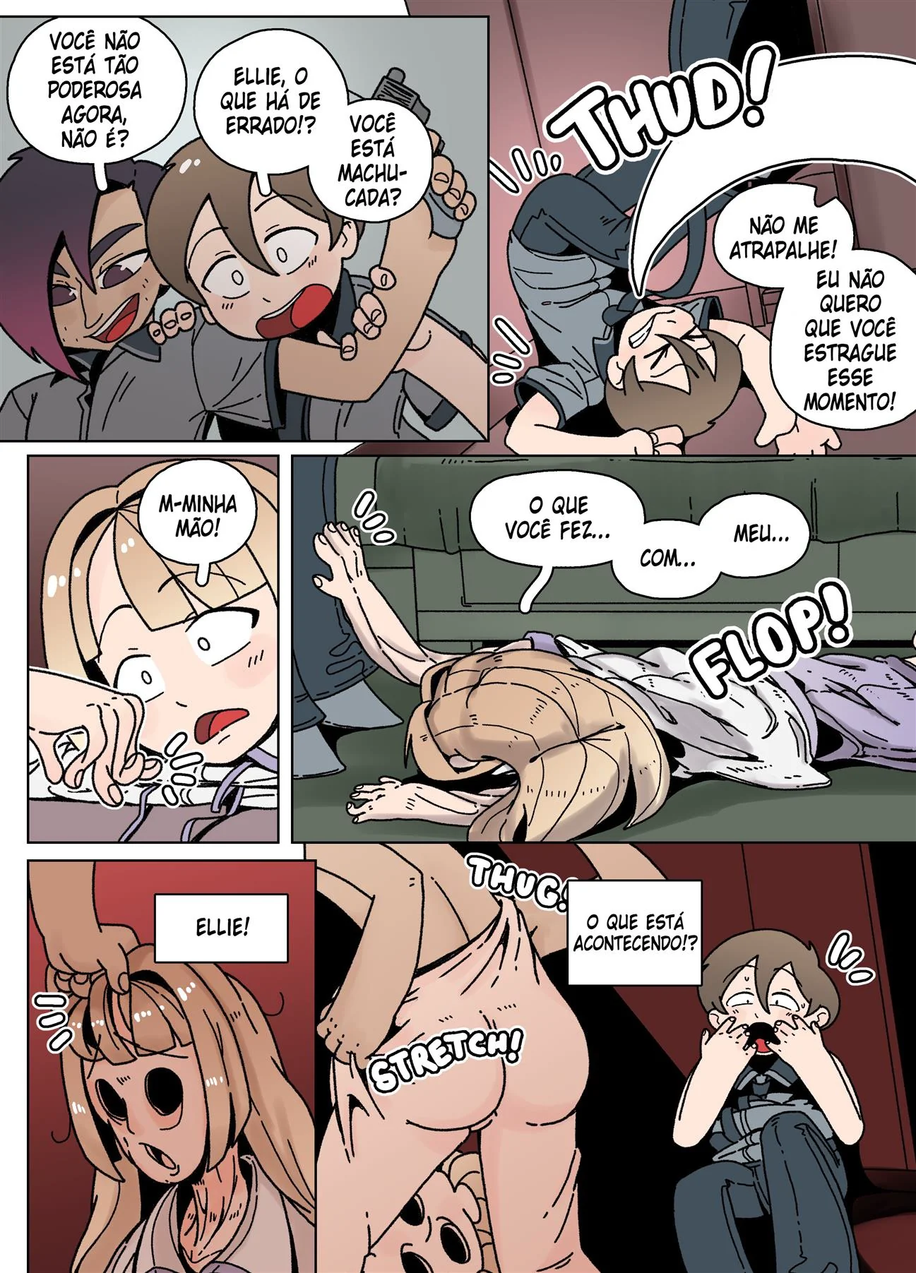 Ellie Skinsuit Vl.1 – Vingança na Escola: Pica, Buceta e Bullying em HQ Brasileiro