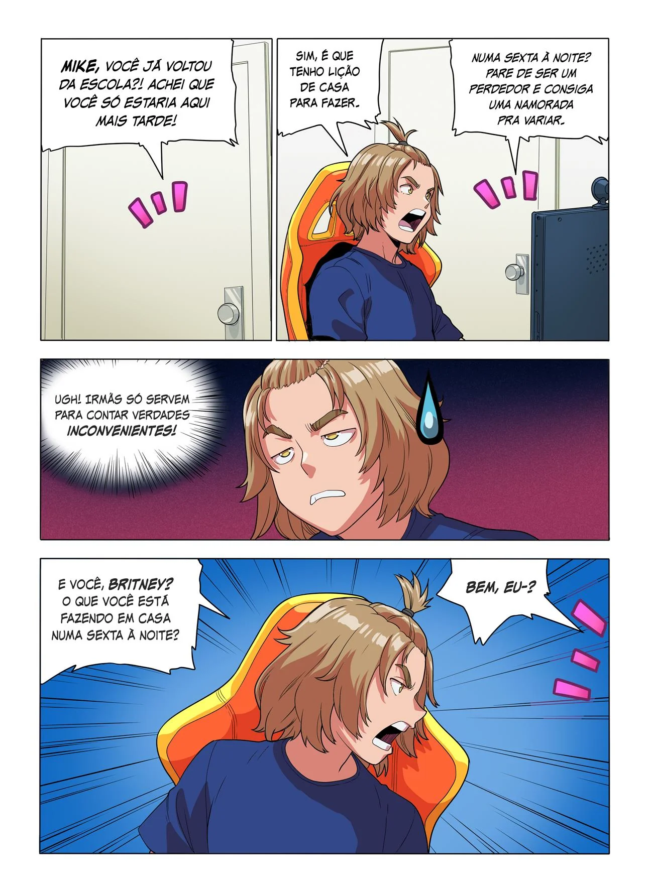 Mike o Virgem em Busca da Piroca Perdida em Hentai HQ Brasileiro