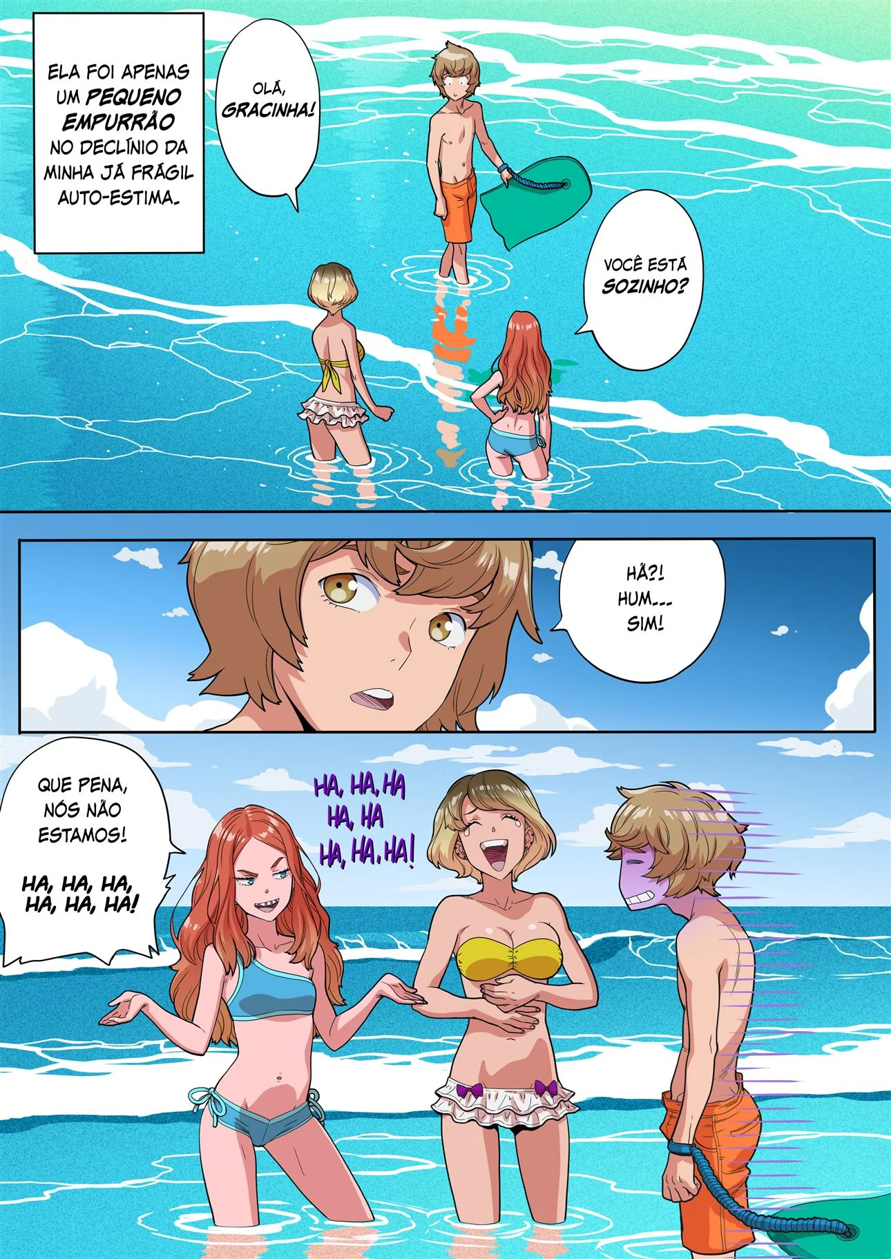 Mike o Virgem em Busca da Piroca Perdida em Hentai HQ Brasileiro