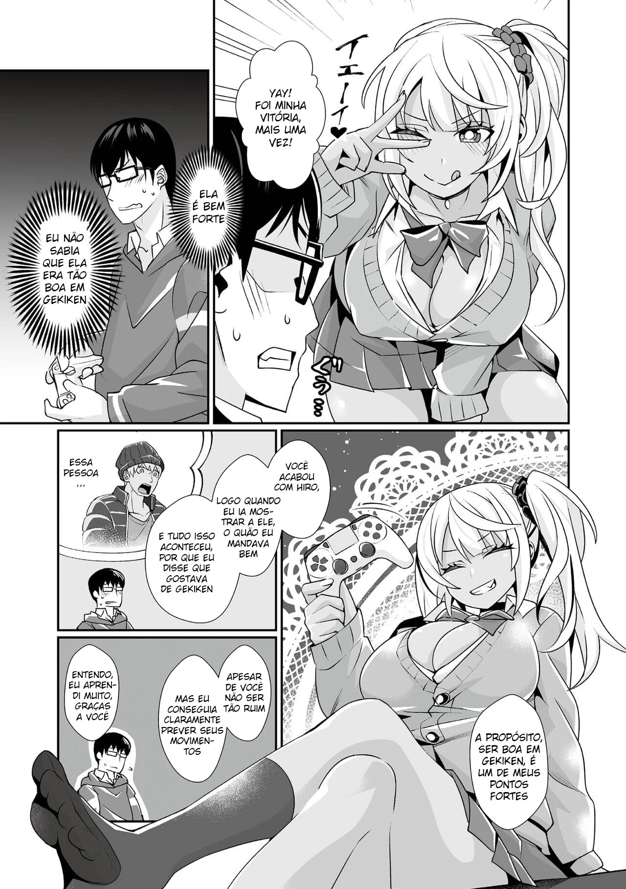 Fodendo uma Piranha Gamer Negra em Hentai HQ Brasileiro