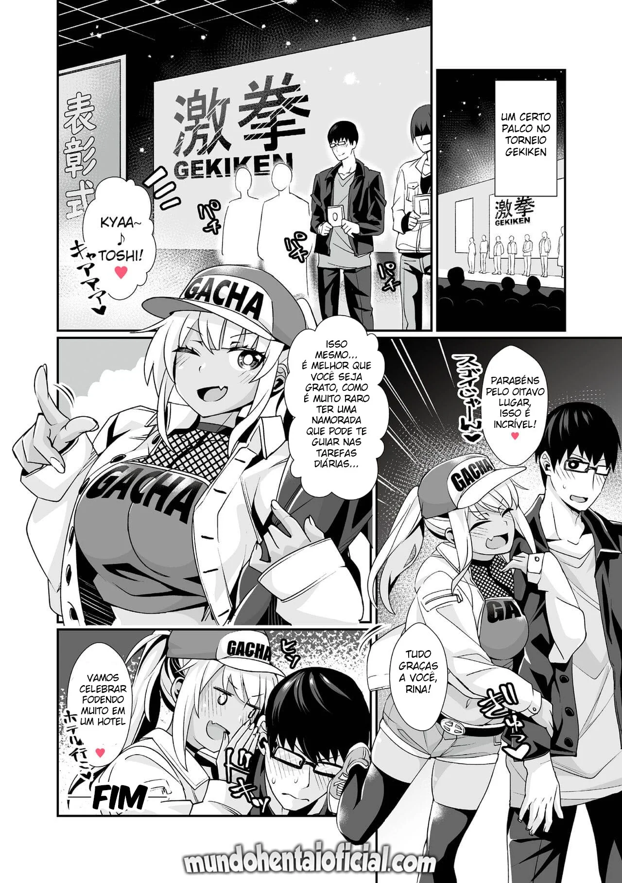 Fodendo uma Piranha Gamer Negra em Hentai HQ Brasileiro