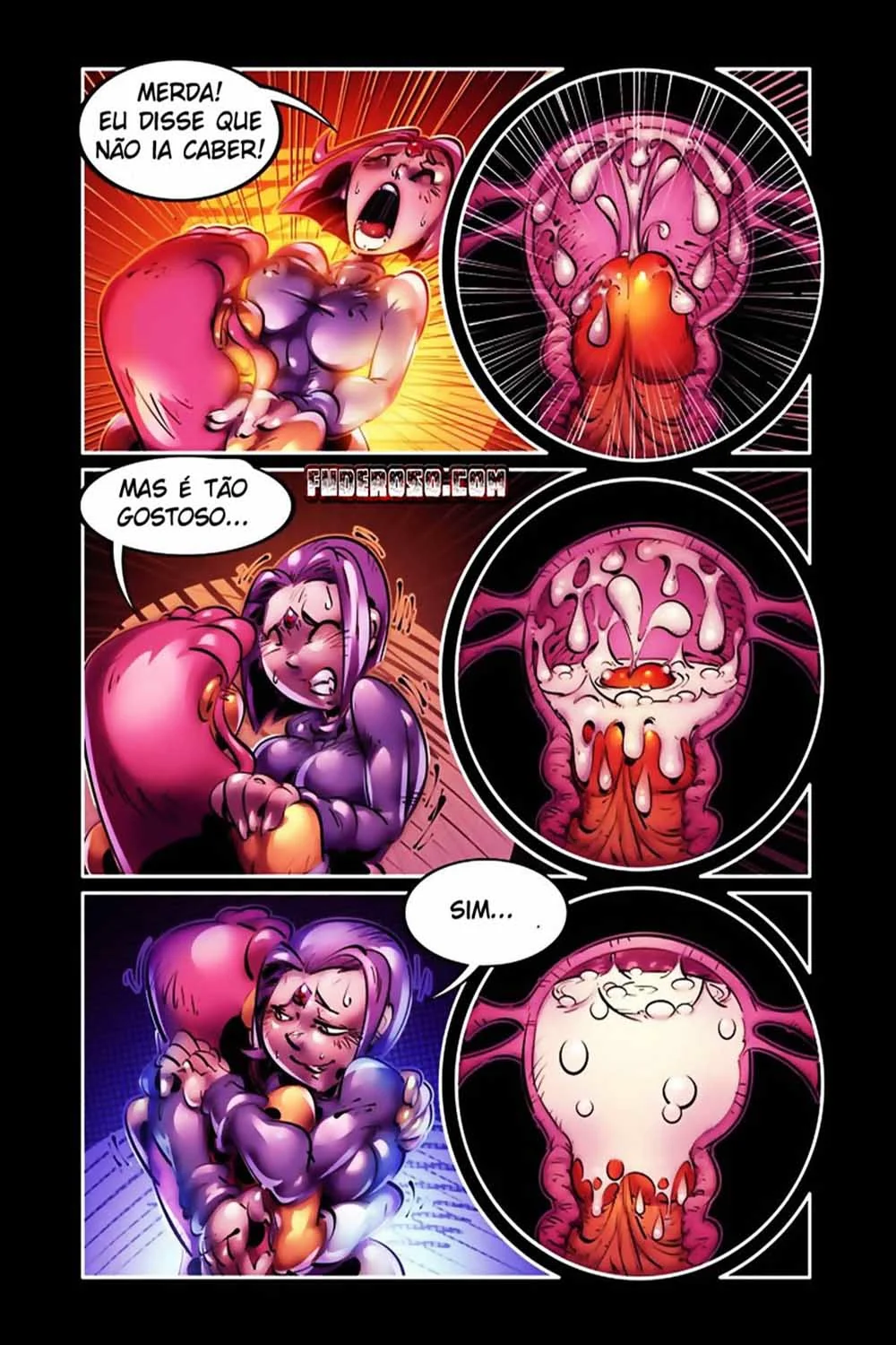 Estelar Arromba o Cu da Ravena – Jovens Titãs Piranhas em Hentai HQ Brasileiro
