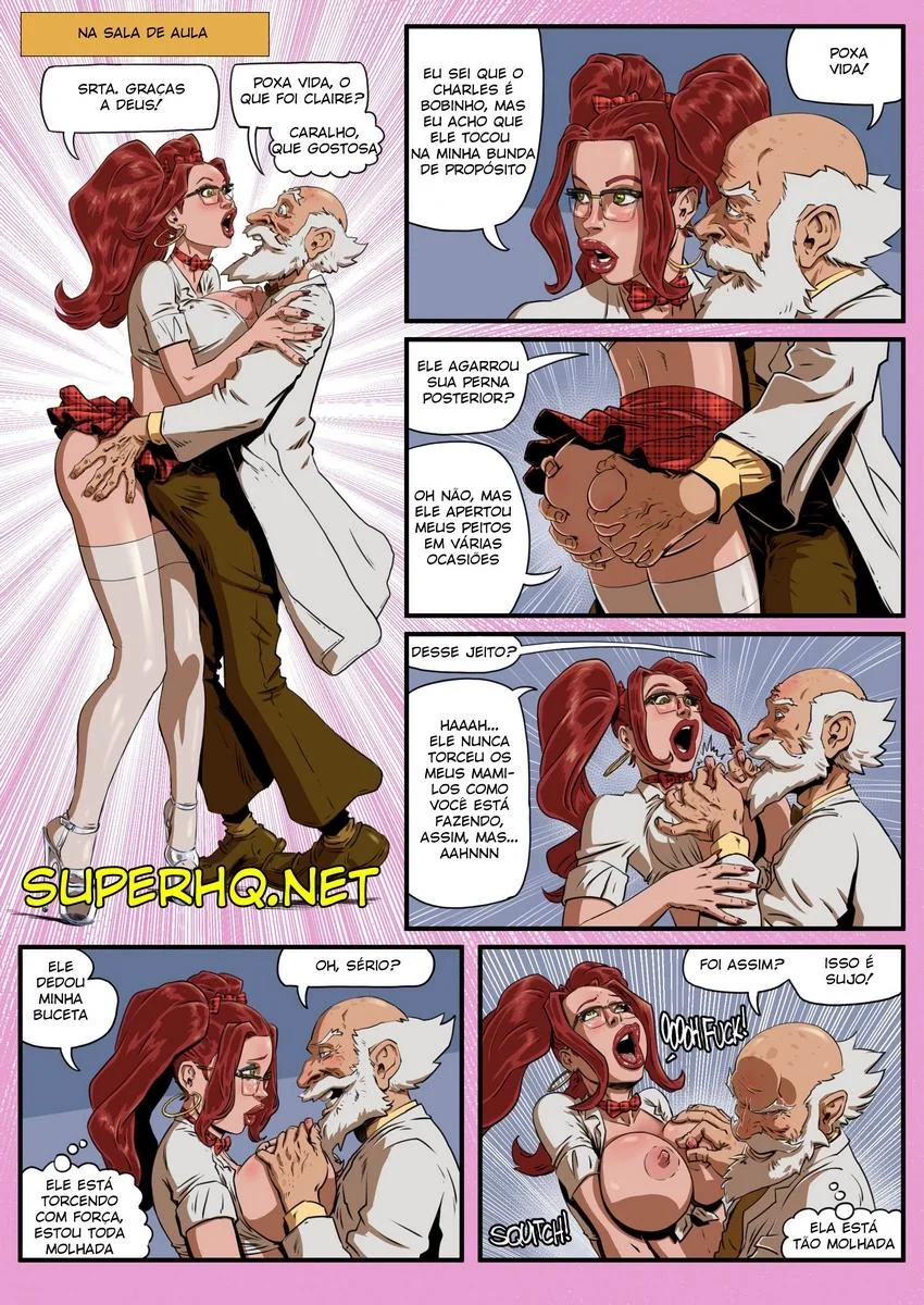 Claire, a Piranha da Escola – Uma Assistente de Professor Muito Puta!” em HQ Brasileiro