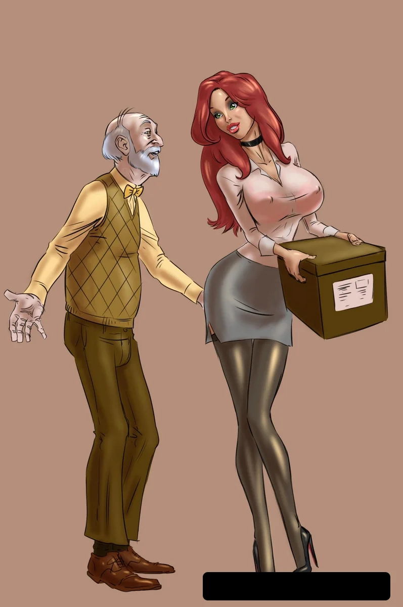 Agente de Modas Safada Confundiu o Endereço e Acabou na Rola do Velho Tarado em Hentai HQ Brasileiro