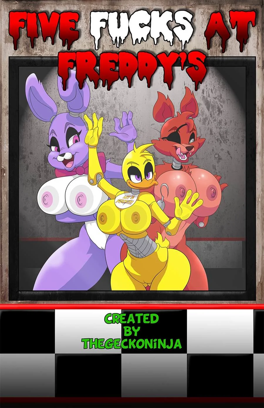 Segurança metendo em monstros peitudas sedentas por pica em hentai HQ