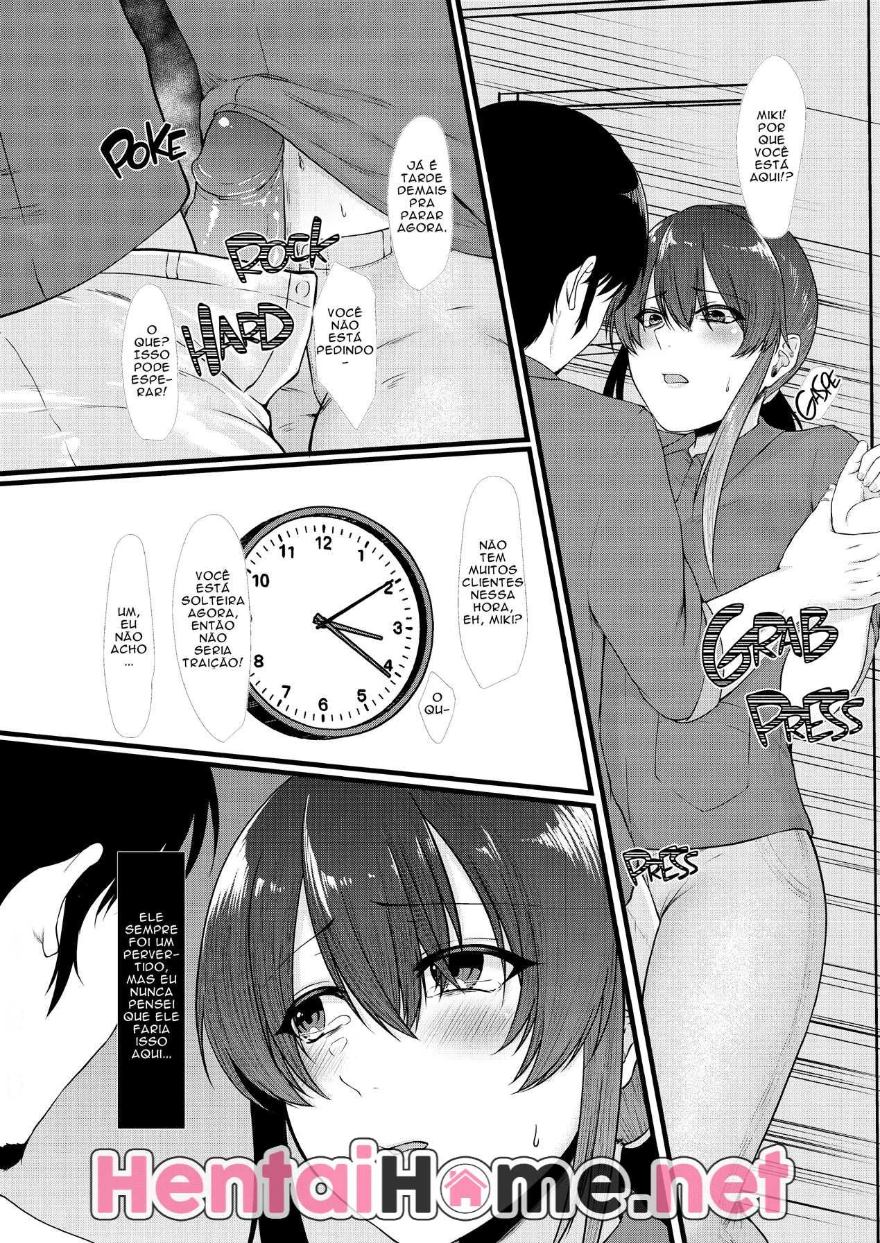 Piranha Fodendo com o Chefe no Trabalho – Hentai HQ Brasileiro Obsceno