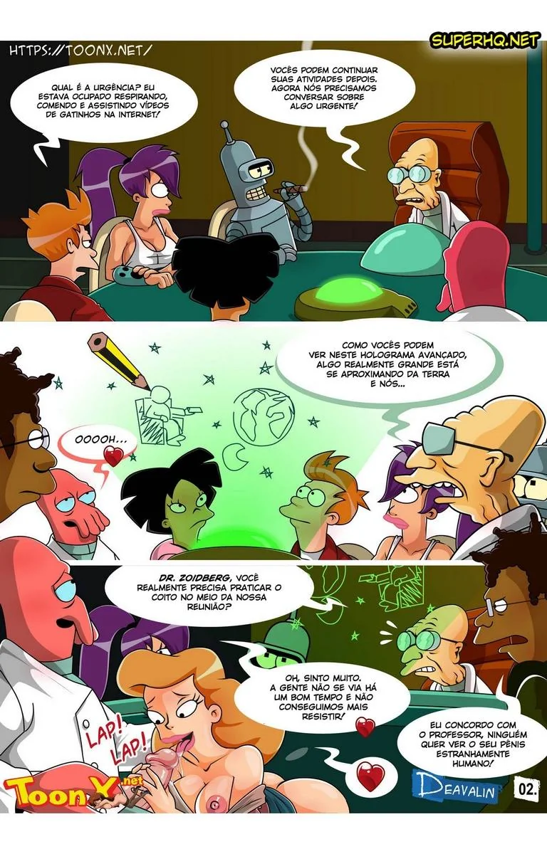 Salvando a Terra na Base da Pica – Futurama Hentai HQ