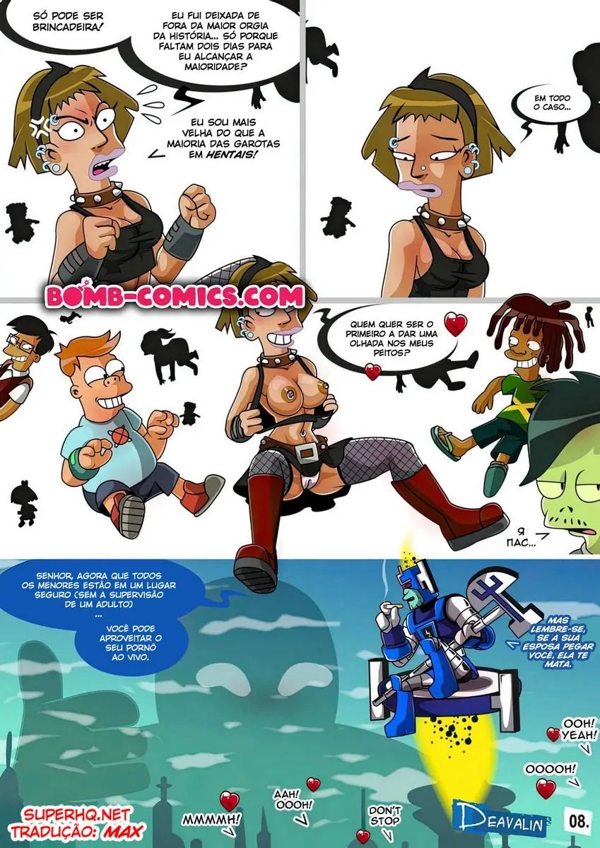 Salvando a Terra na Base da Pica – Futurama Hentai HQ