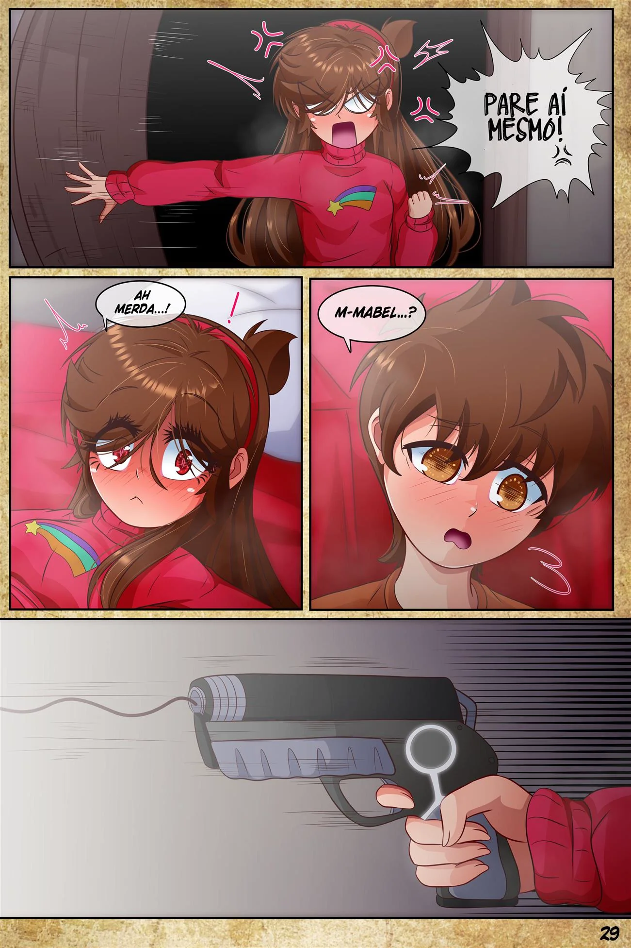 Incesto entre Mabel e Dipper: Gravity Fake Hentai HQ Brasileiro