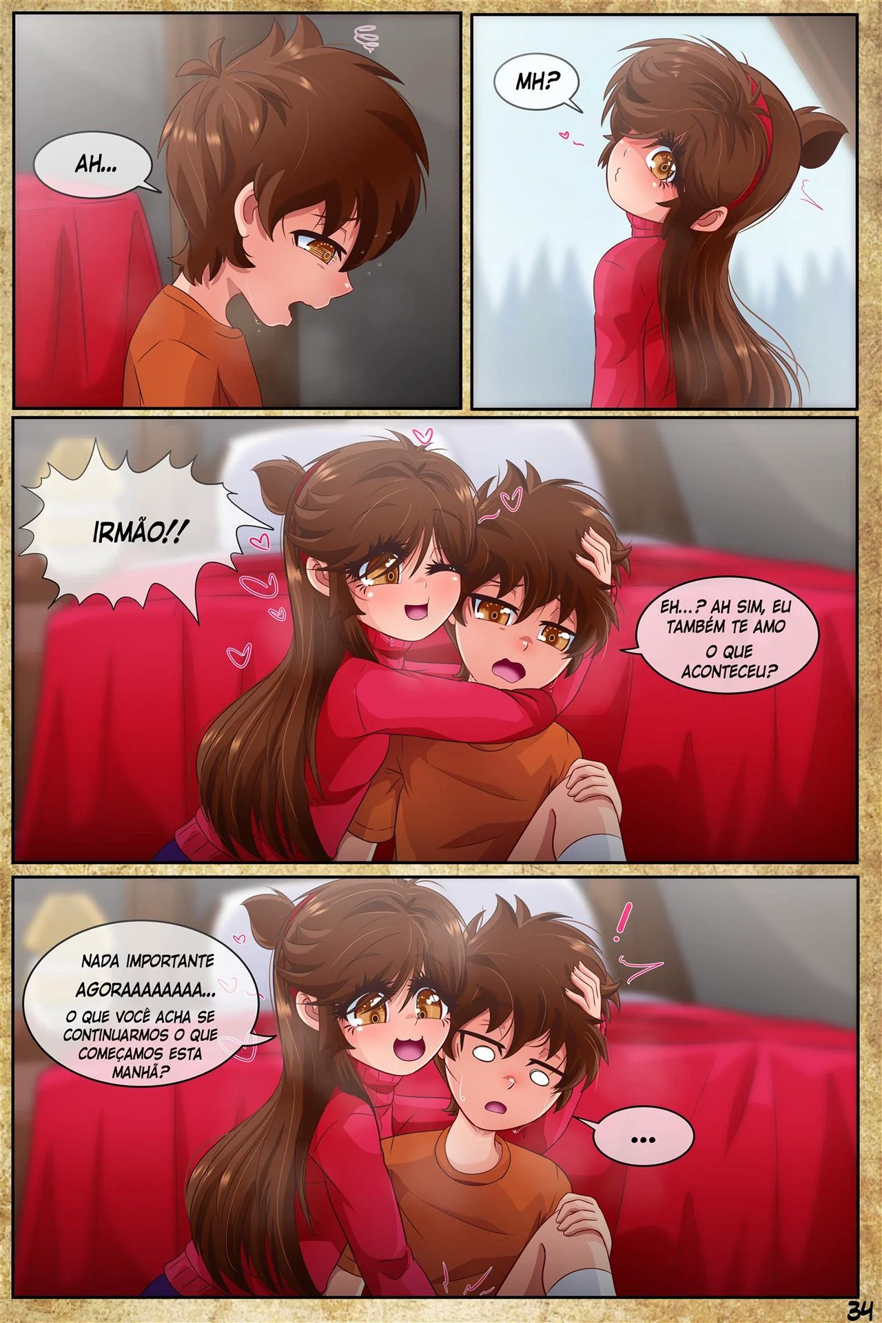 Incesto entre Mabel e Dipper: Gravity Fake Hentai HQ Brasileiro