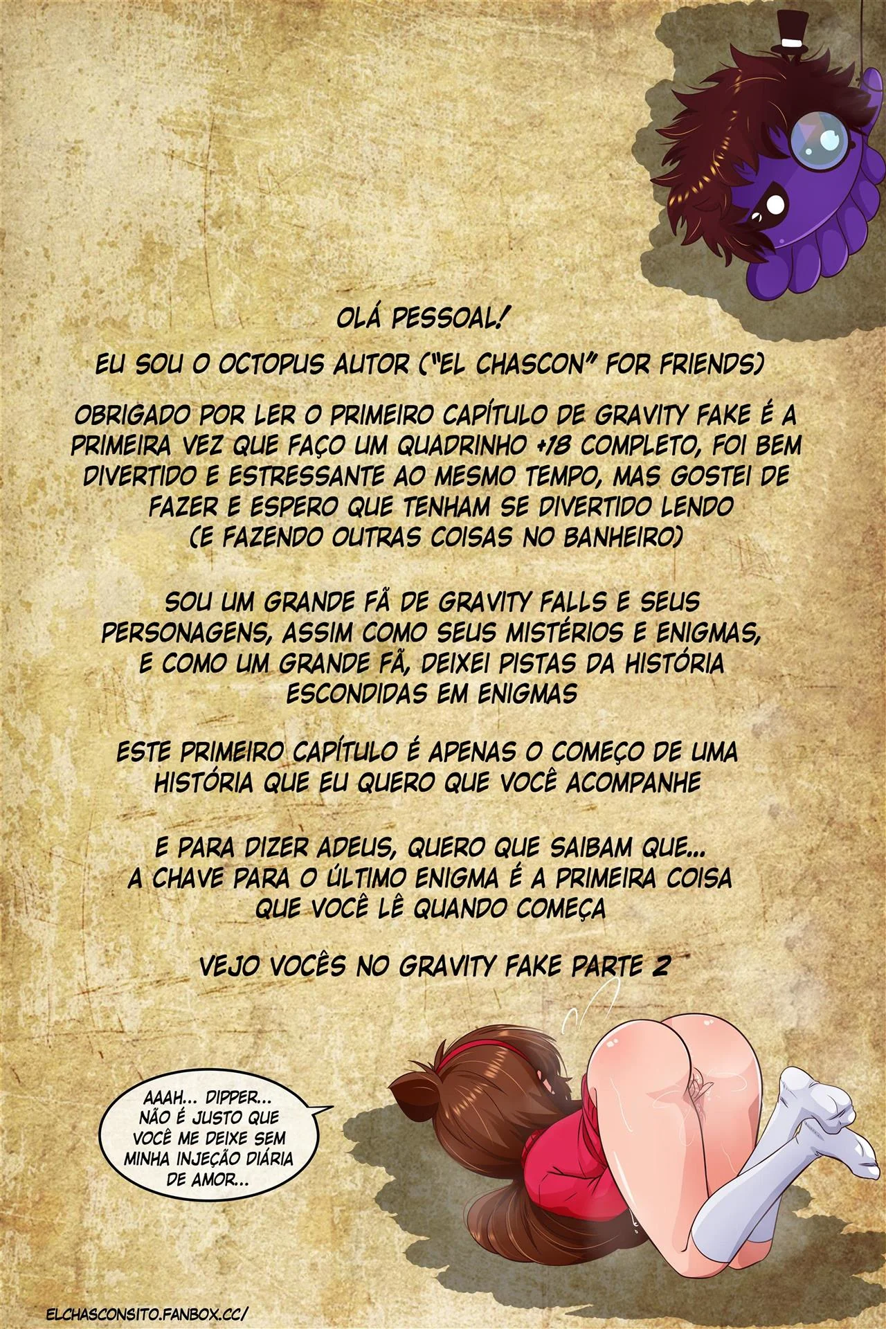 Incesto entre Mabel e Dipper: Gravity Fake Hentai HQ Brasileiro