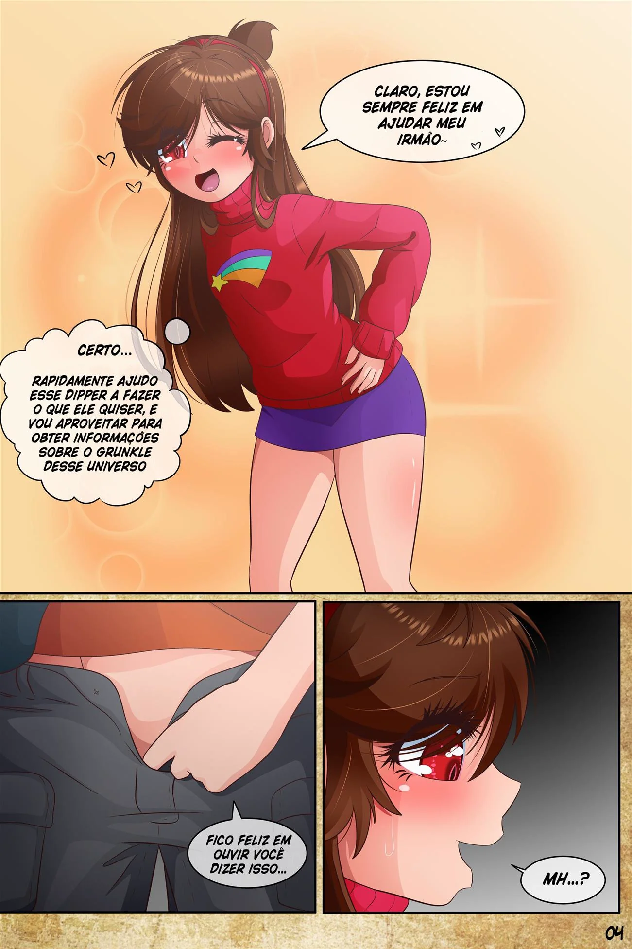Incesto entre Mabel e Dipper: Gravity Fake Hentai HQ Brasileiro