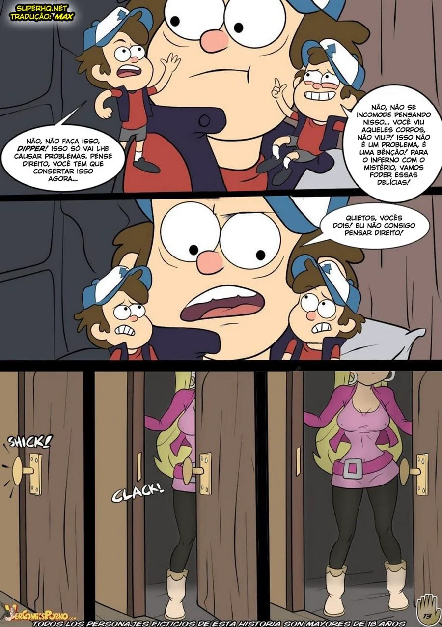 Gravity Falls, Uma Temporada de Sacanagem VL.1 – Festinha com Piranhas em HQ Brasileiro