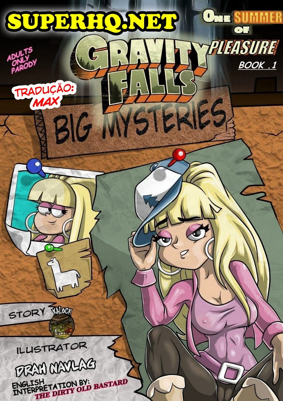 Gravity Falls: Mistérios e Putarias VL.5 – Piranhas e Rolas na sacanagem em HQ Brasileiro