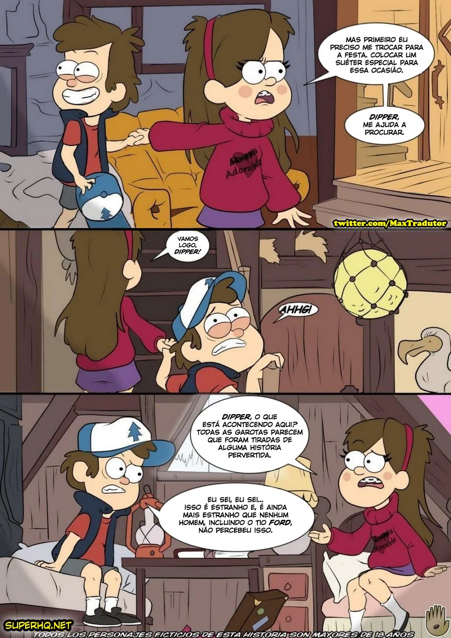 Gravity Falls: Mistérios e Putarias VL.5 – Piranhas e Rolas na sacanagem em HQ Brasileiro