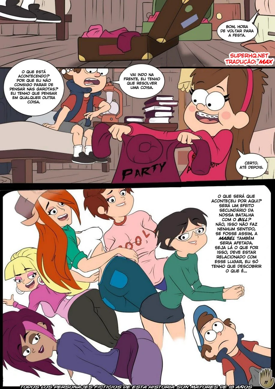 Gravity Falls: Mistérios e Putarias VL.5 – Piranhas e Rolas na sacanagem em HQ Brasileiro