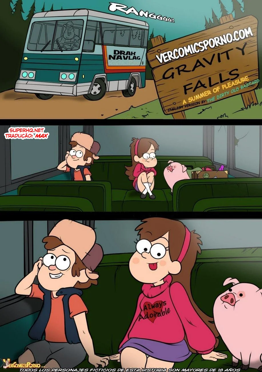 Gravity Falls: Mistérios e Putarias VL.5 – Piranhas e Rolas na sacanagem em HQ Brasileiro