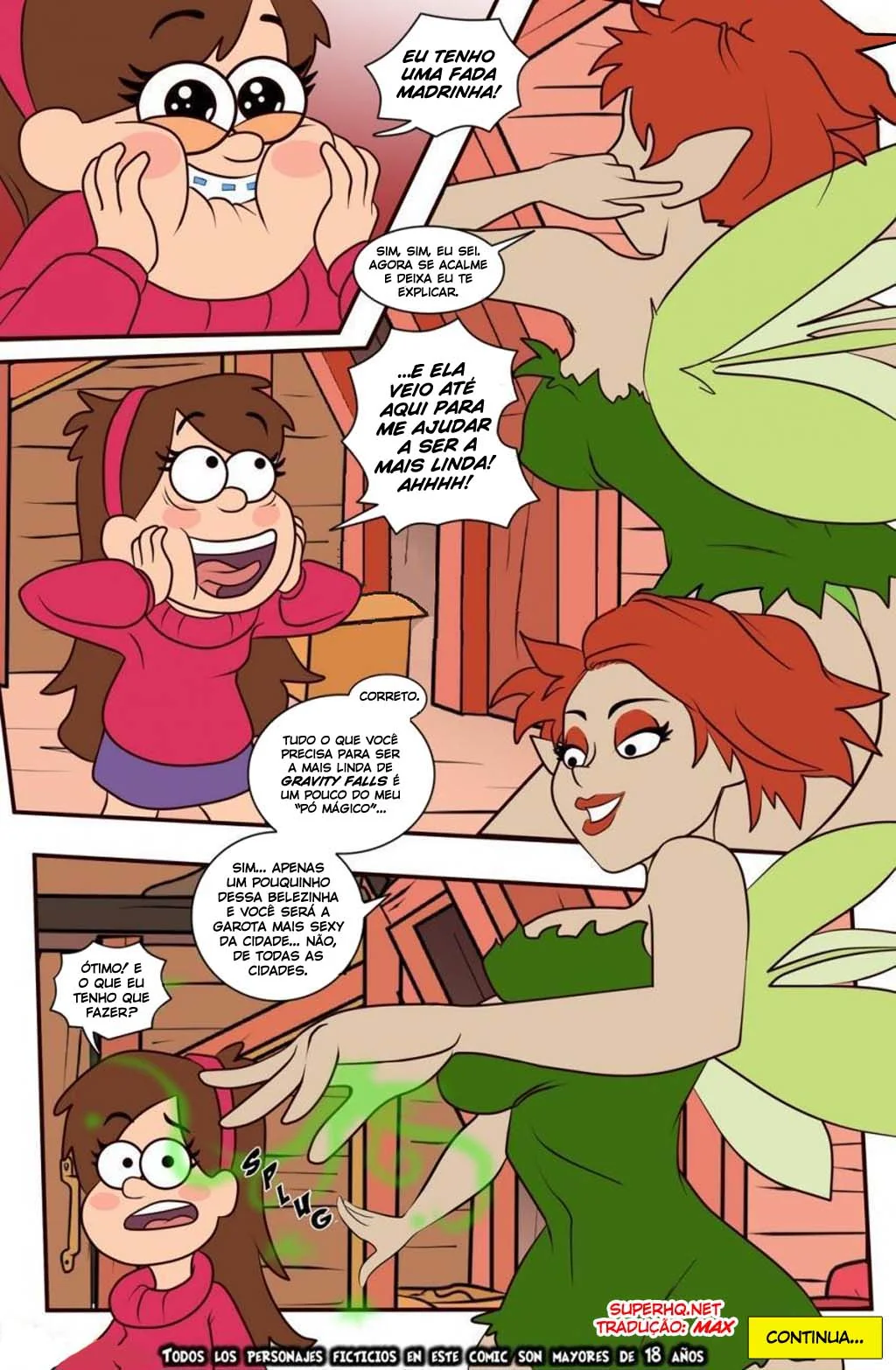 Gravity Falls: Mistérios e Putarias VL.5 – Piranhas e Rolas na sacanagem em HQ Brasileiro