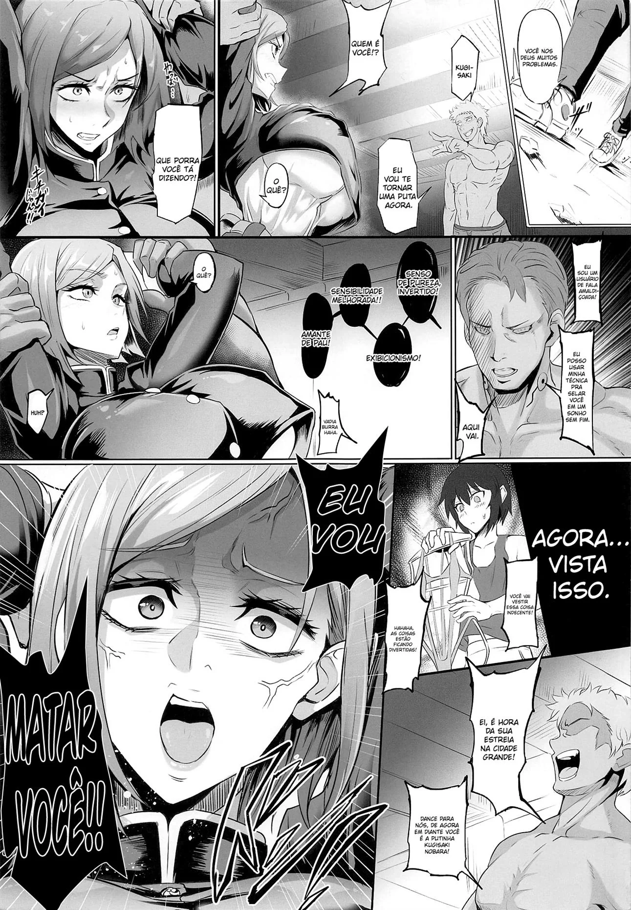 A Transformação Sexual da Piranha Nobara em Hentai HQ Brasileiro