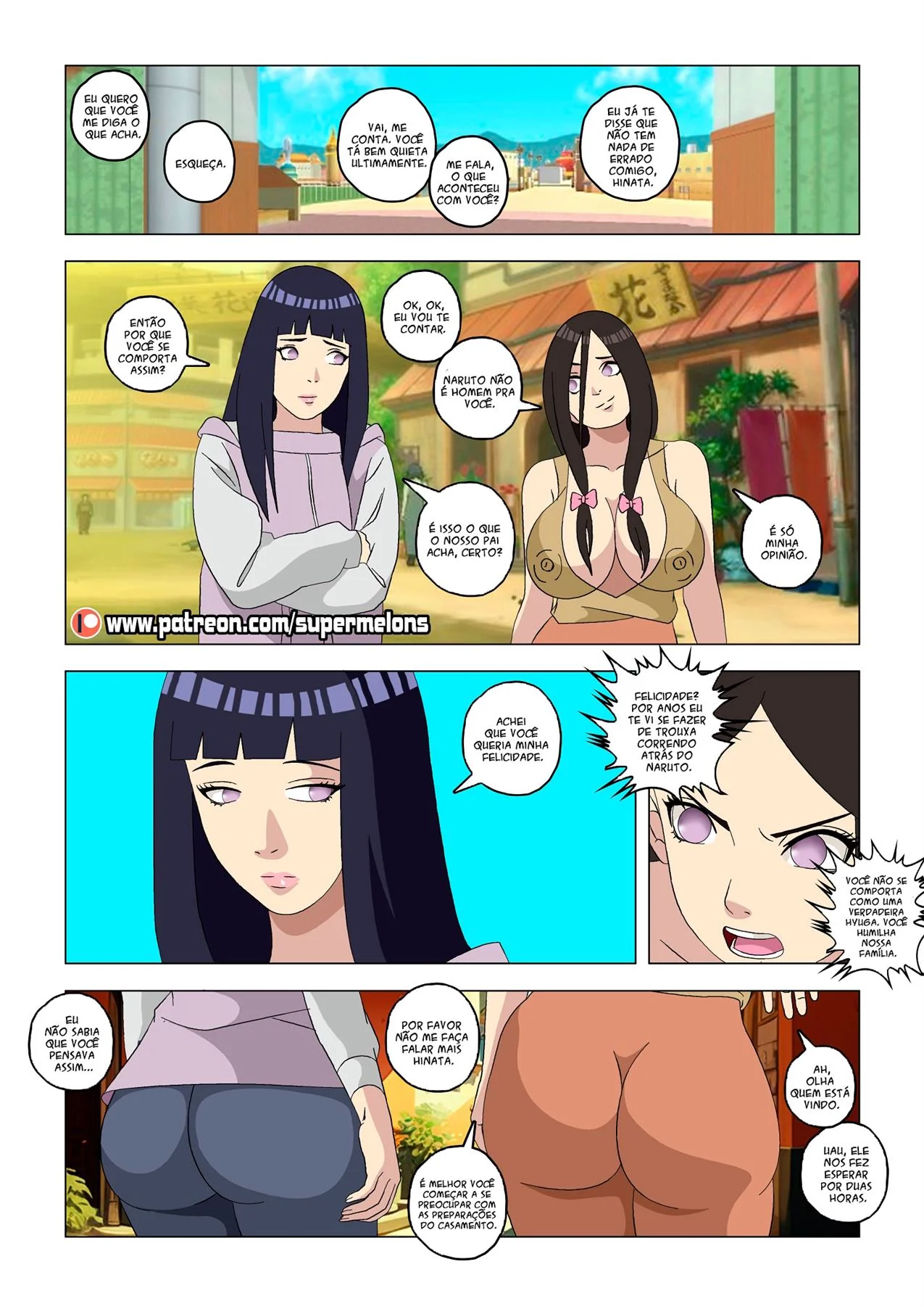 Inveja entre irmãs: Hanabi quer a piroca de Naruto
