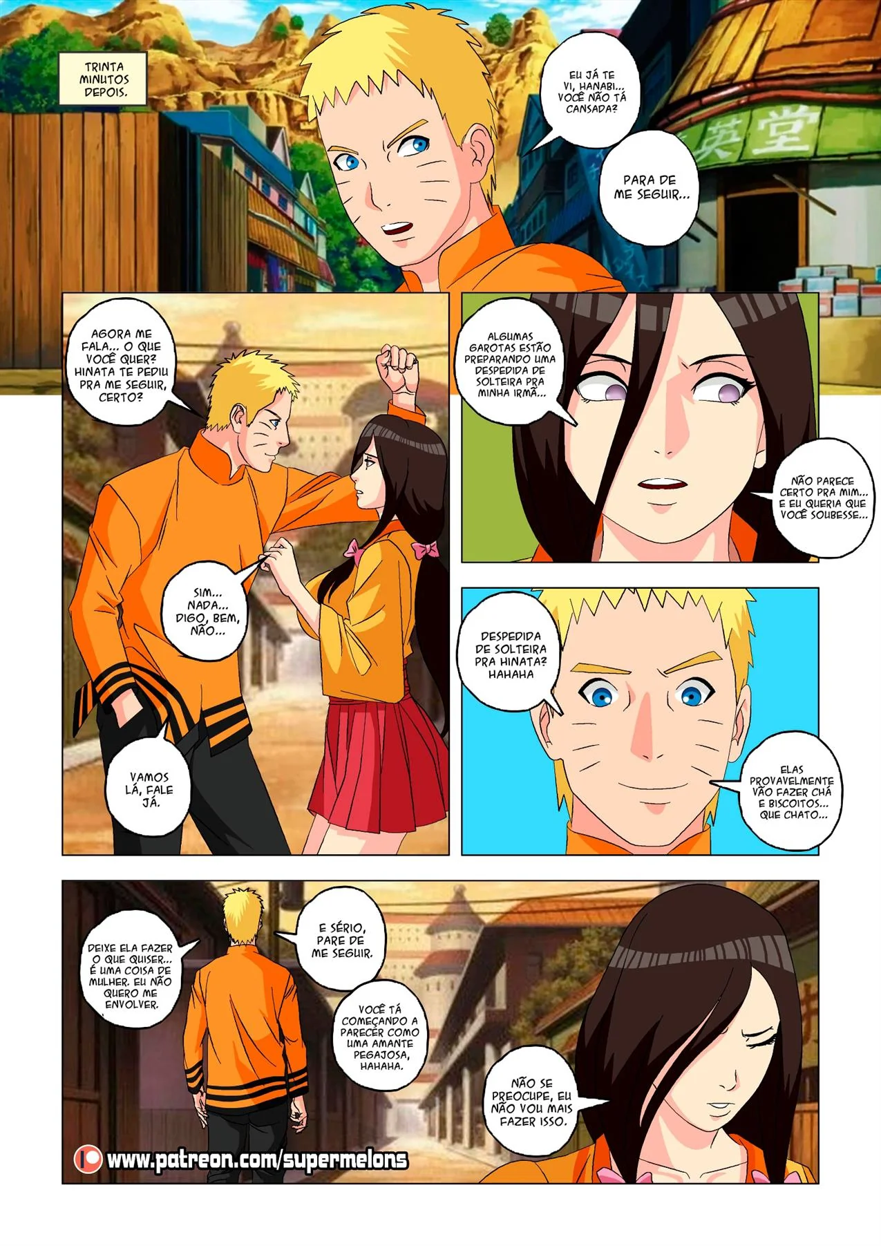 Inveja entre irmãs: Hanabi quer a piroca de Naruto