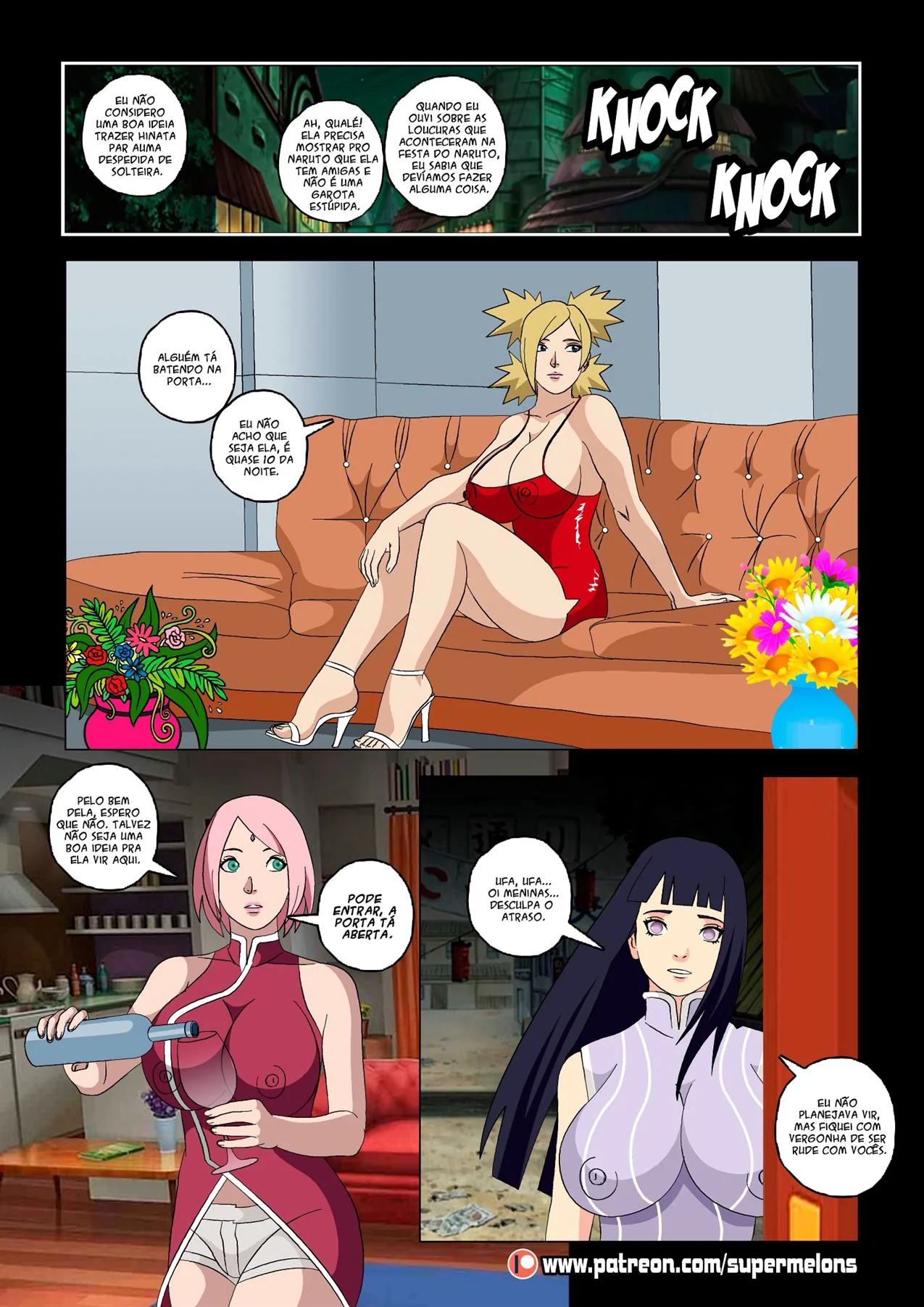 Inveja entre irmãs: Hanabi quer a piroca de Naruto