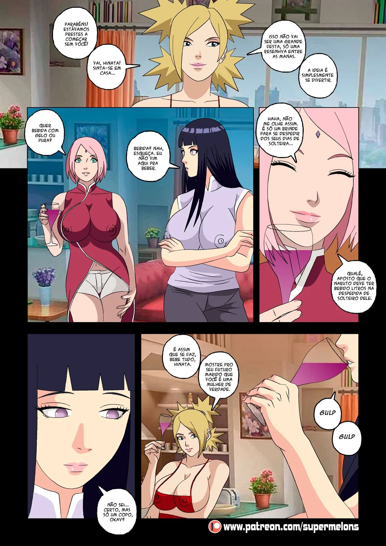 Inveja entre irmãs: Hanabi quer a piroca de Naruto