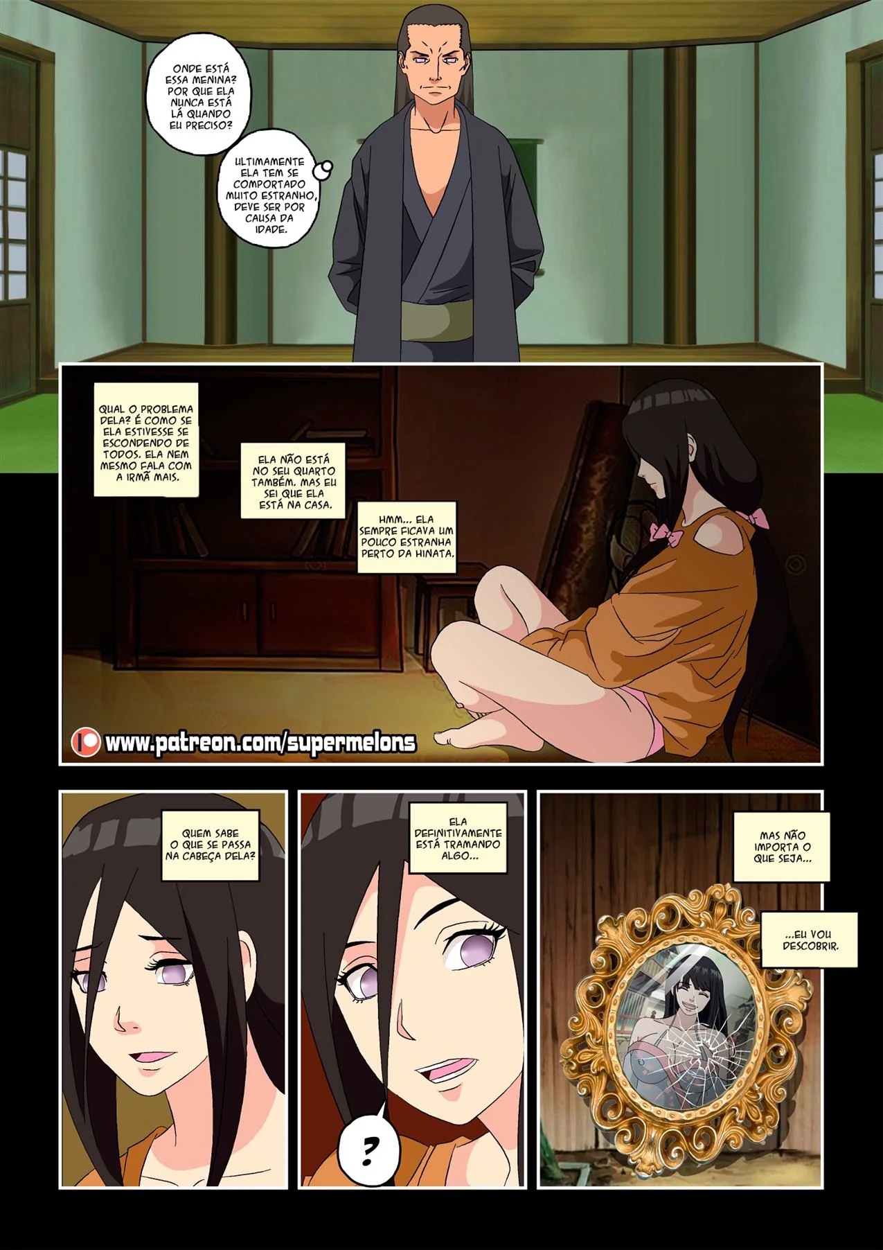 Inveja entre irmãs: Hanabi quer a piroca de Naruto