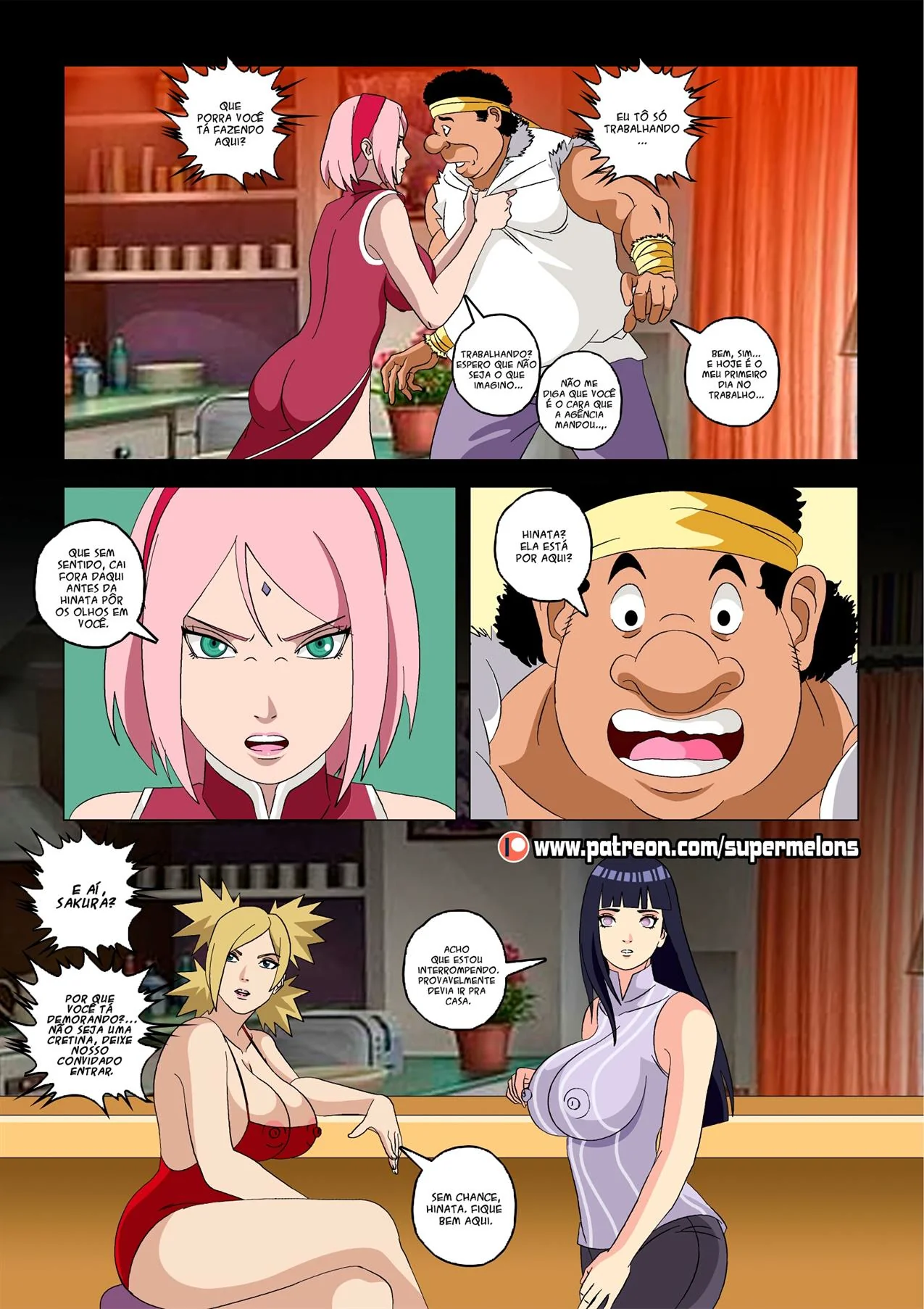 Inveja entre irmãs: Hanabi quer a piroca de Naruto