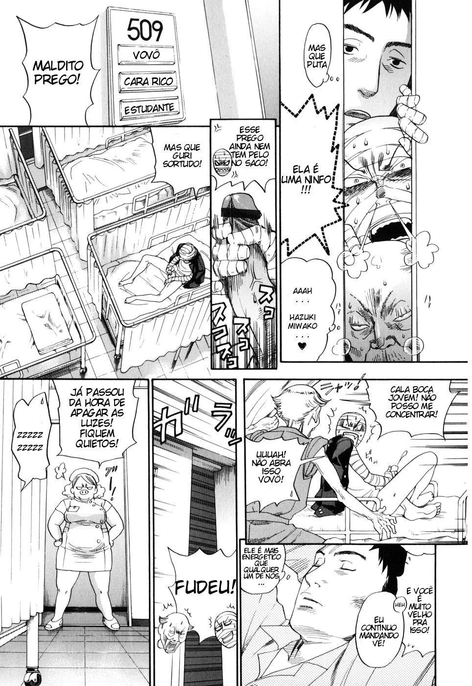 Enfermeira Peituda Cuida do Paciente Sortudo em Hentai HQ Brasileiro