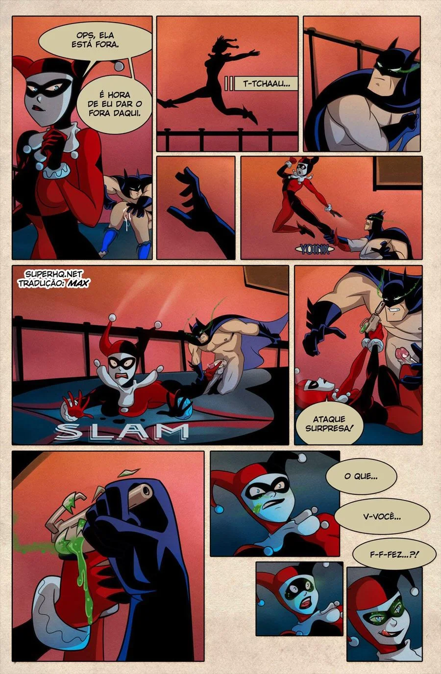Batman Vs Harley: A Bandida Safada da Buceta Gostosa (em HQ Brasileiro)