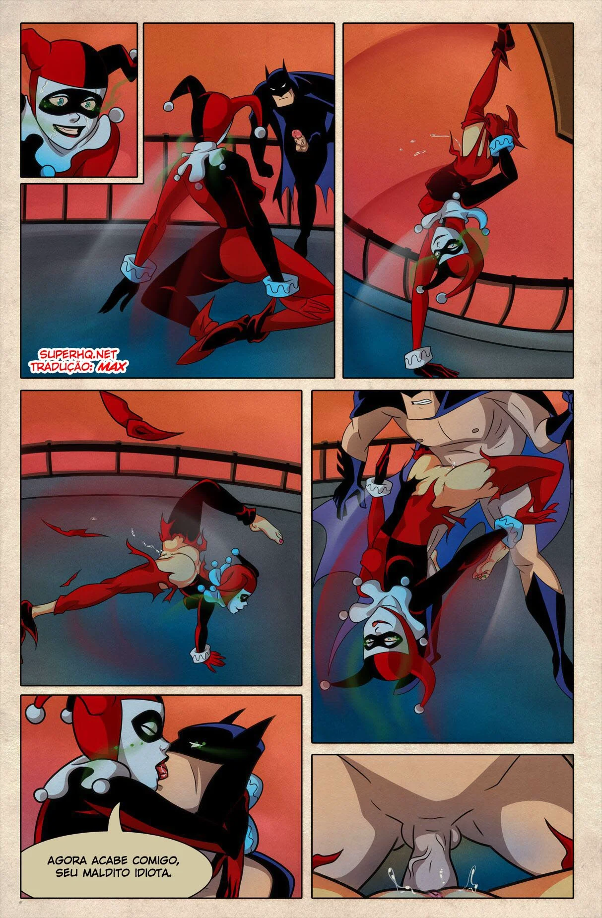 Batman Vs Harley: A Bandida Safada da Buceta Gostosa (em HQ Brasileiro)