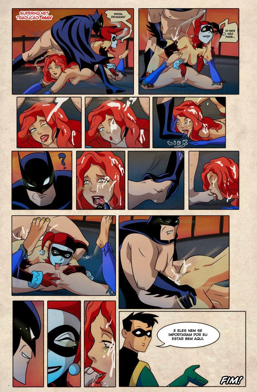 Batman Vs Harley: A Bandida Safada da Buceta Gostosa (em HQ Brasileiro)