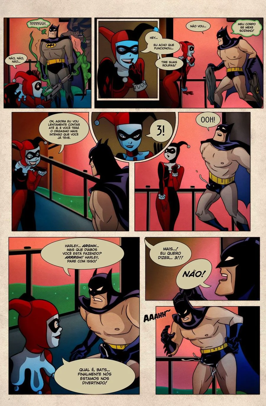 Batman Vs Harley: A Bandida Safada da Buceta Gostosa (em HQ Brasileiro)